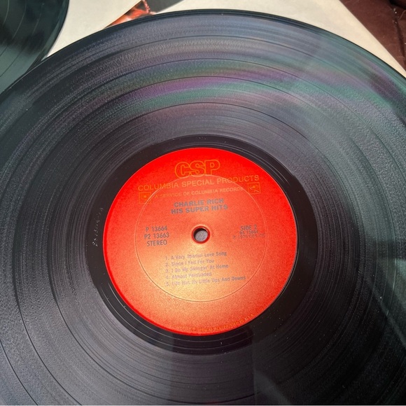 Charlie Rich Super Hits Vinyl Record - Picture 6 of 10